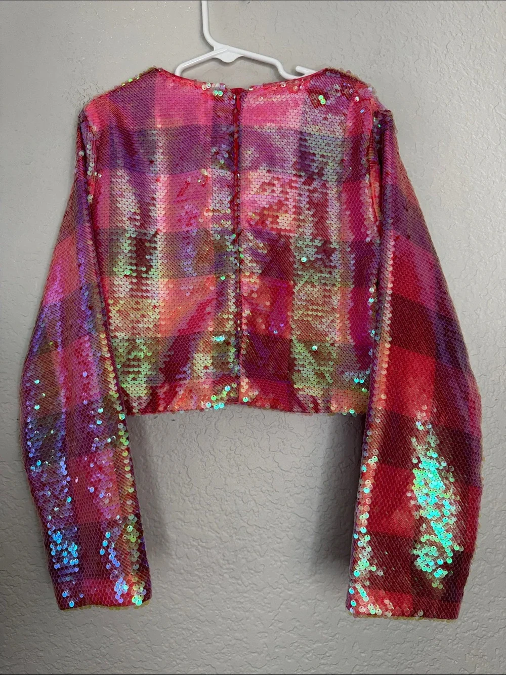 Lola + the Boys As If Iridescent Sequin Skirt Set Pink Girls Sz 8 2 piece pink